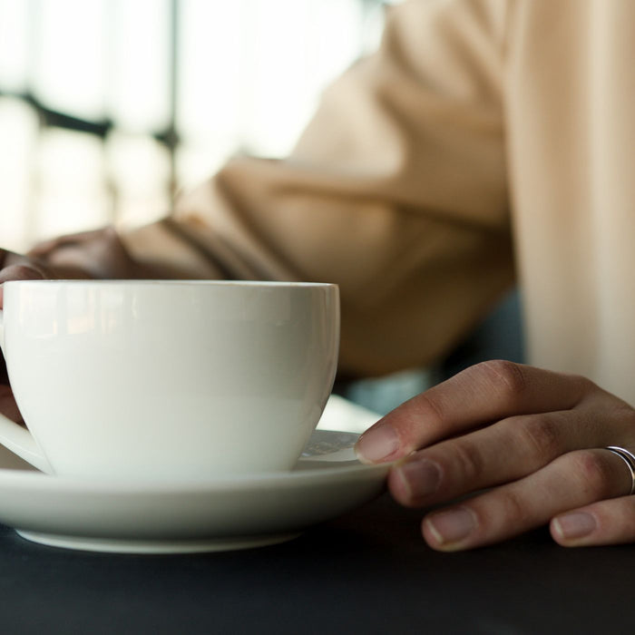 Gull Grey Flat White Cup